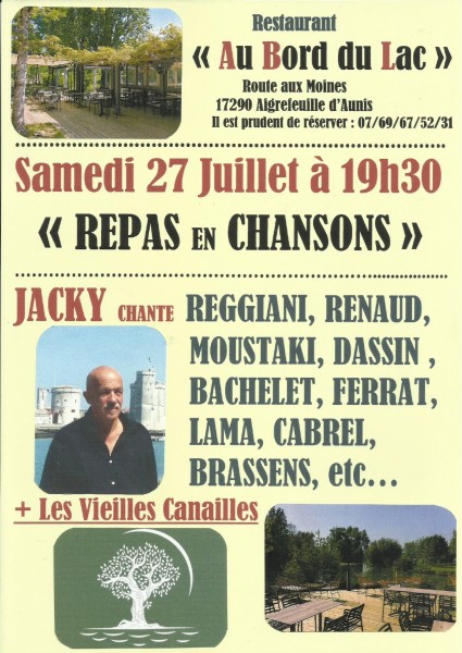 affiche Jacky en concert