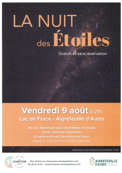 affiche Nuit dees étoiles 24