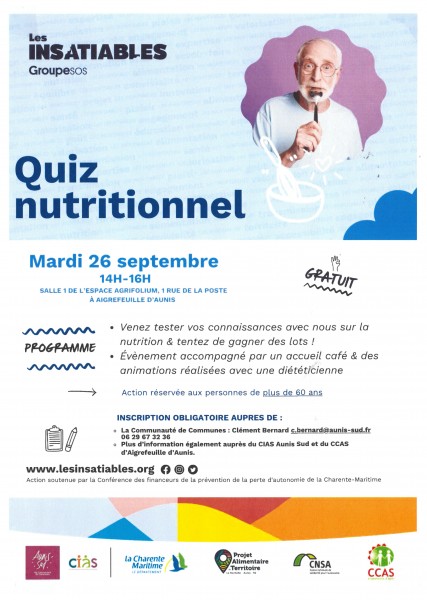 Quizz nutritionnel le 26-09